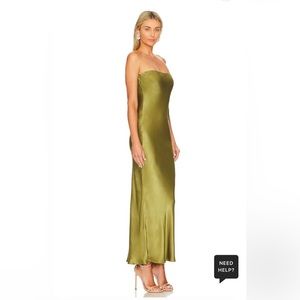 SNDYS x REVOLVE Angel Strapless Midi Dress in Olive